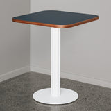Square Timber Edged Laminate Top With Rounded Corners