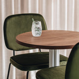 Round Timber Veneered Table Top