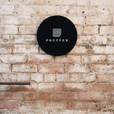 Round Wall Sign (2 Colours, Easy Install)