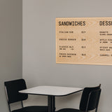 600X1200 MENU BOARD - ESSENTIALS PACK (BOARD, BLACK LETTERS & NUMBERS)